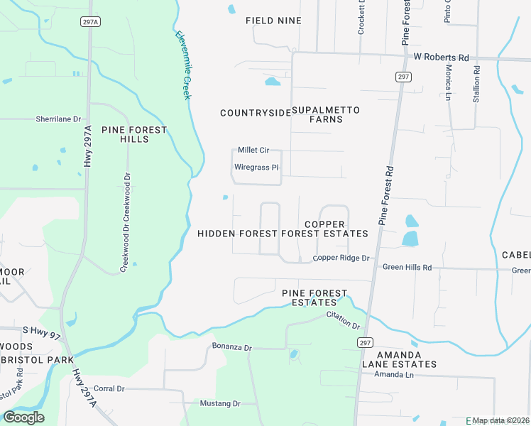 map of restaurants, bars, coffee shops, grocery stores, and more near 3224 Copper Ridge Circle in Cantonment