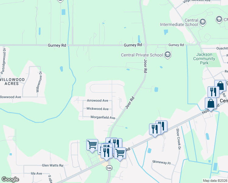 map of restaurants, bars, coffee shops, grocery stores, and more near 11938 Spring Meadow Drive in Baton Rouge