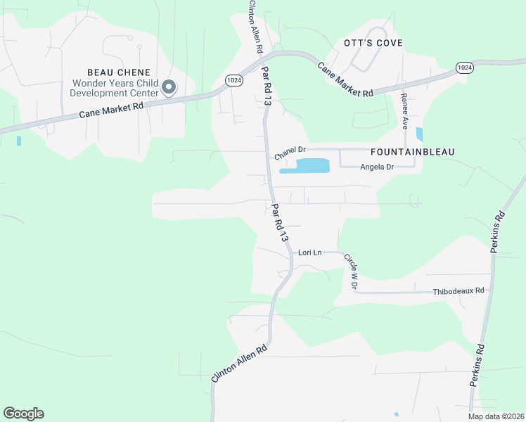 map of restaurants, bars, coffee shops, grocery stores, and more near 33585 Clinton Allen Road in Denham Springs