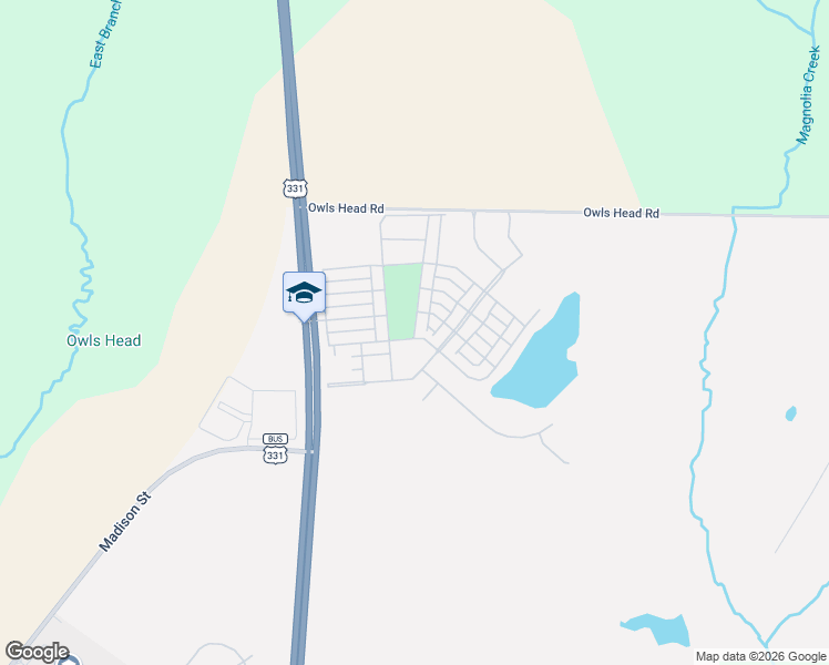 map of restaurants, bars, coffee shops, grocery stores, and more near Stagerbush Street in DeFuniak Springs