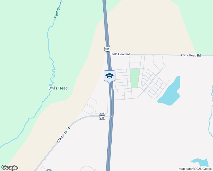 map of restaurants, bars, coffee shops, grocery stores, and more near 11285 U.S. 331 in Freeport