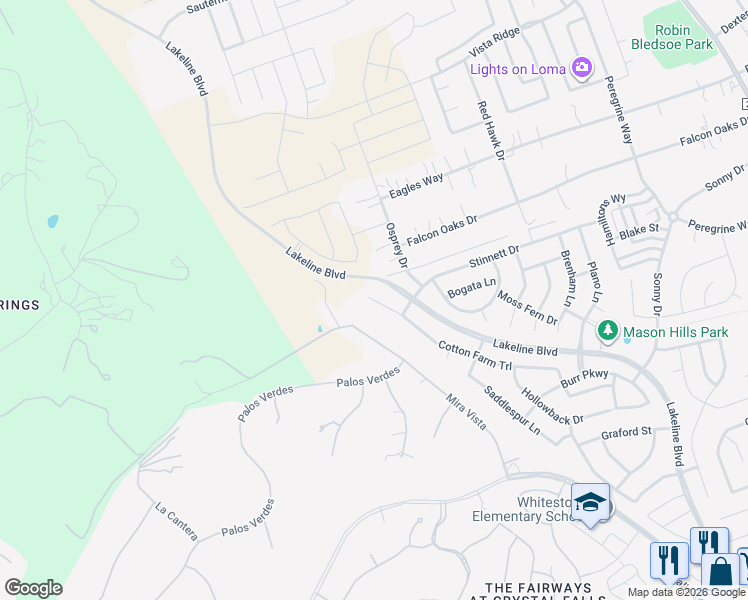 map of restaurants, bars, coffee shops, grocery stores, and more near 2125 Cotton Farm Trail in Leander