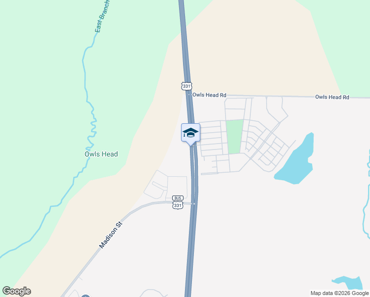 map of restaurants, bars, coffee shops, grocery stores, and more near 11285 U.S. 331 in Freeport