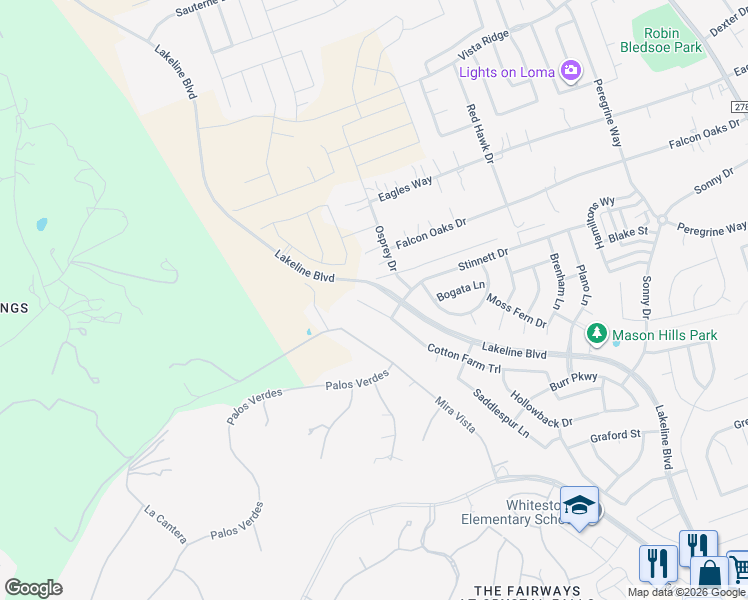map of restaurants, bars, coffee shops, grocery stores, and more near 2125 Cotton Farm Trail in Leander