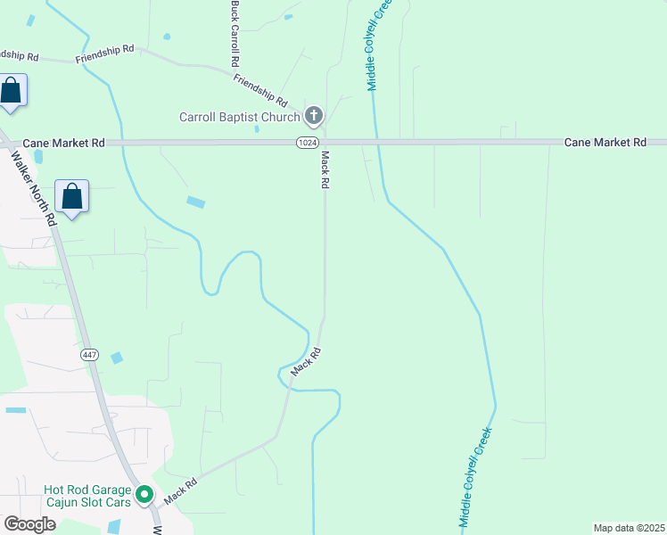 map of restaurants, bars, coffee shops, grocery stores, and more near 33650 Mack Road in Walker