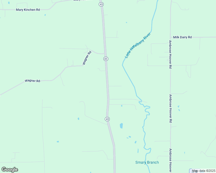map of restaurants, bars, coffee shops, grocery stores, and more near 31906 Louisiana 43 in Albany