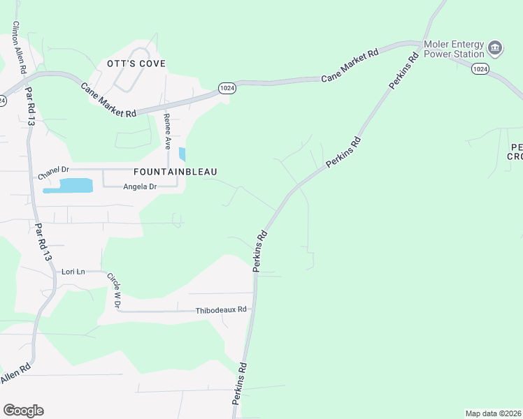 map of restaurants, bars, coffee shops, grocery stores, and more near 33625 Perkins Road in Denham Springs