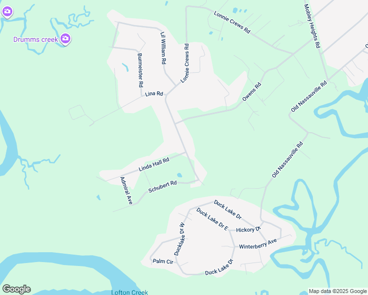 map of restaurants, bars, coffee shops, grocery stores, and more near 85093 Live Oak Drive in Fernandina Beach