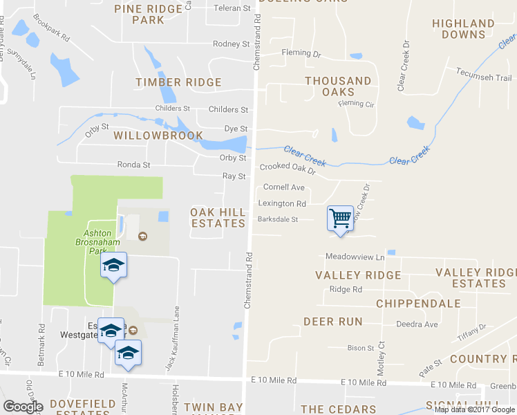 map of restaurants, bars, coffee shops, grocery stores, and more near 710 Lexington Road in Pensacola