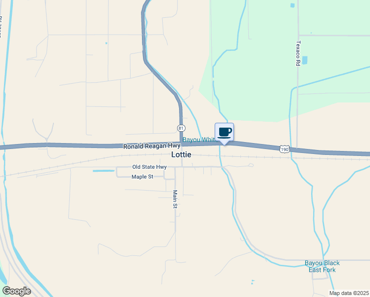 map of restaurants, bars, coffee shops, grocery stores, and more near 5514 Airline Highway in Lottie