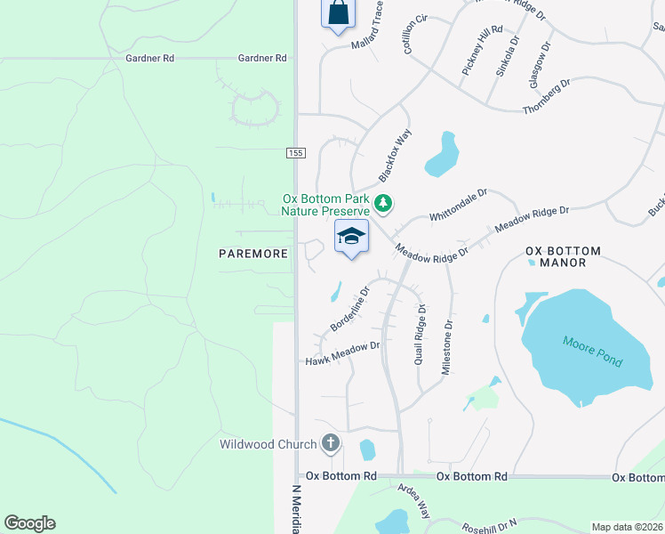 map of restaurants, bars, coffee shops, grocery stores, and more near 205 Meadow Ridge Drive in Tallahassee