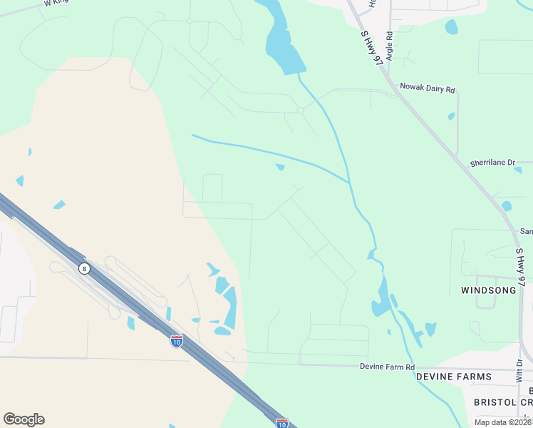 map of restaurants, bars, coffee shops, grocery stores, and more near 4480 Devine Farm Road in Cantonment