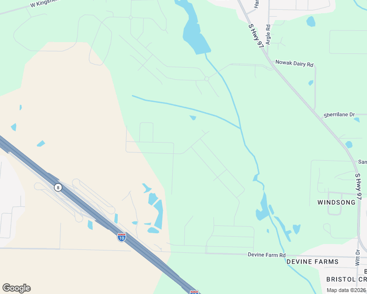 map of restaurants, bars, coffee shops, grocery stores, and more near 4480 Devine Farm Road in Cantonment