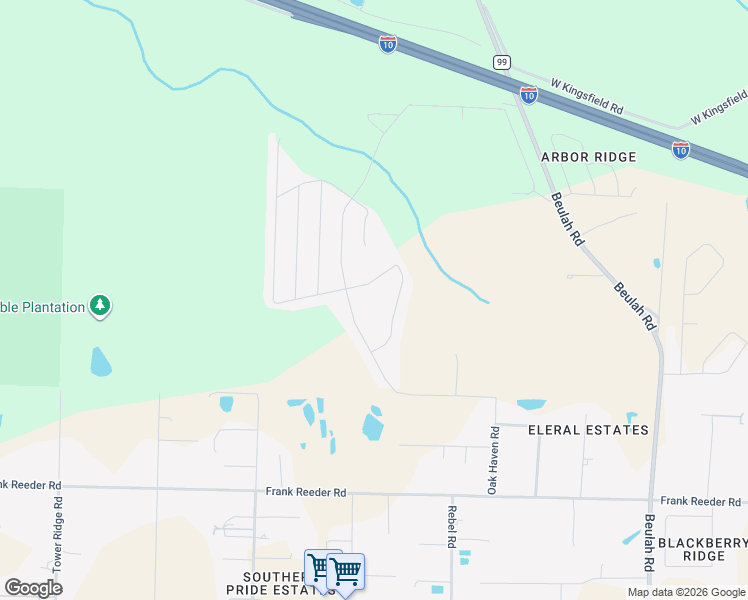 map of restaurants, bars, coffee shops, grocery stores, and more near 3843 Whitetail Lane in Pensacola