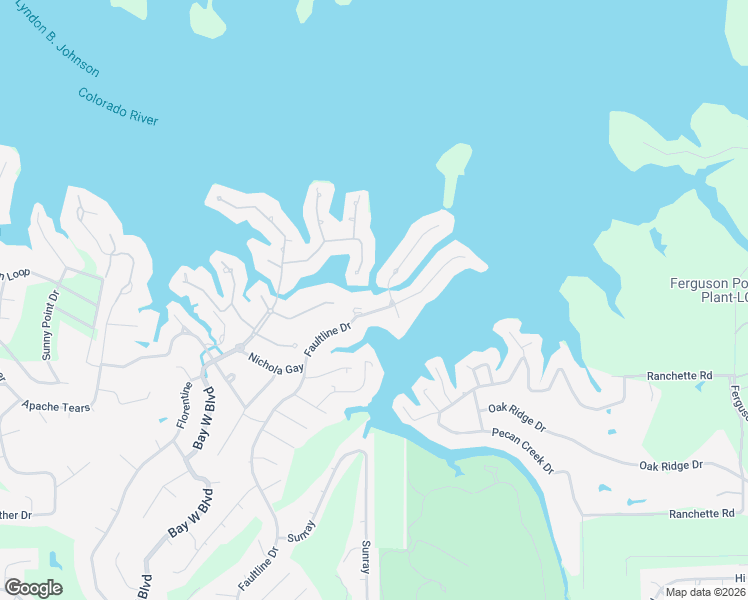map of restaurants, bars, coffee shops, grocery stores, and more near 108 Wennmohs Place in Horseshoe Bay