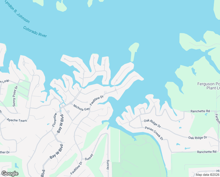 map of restaurants, bars, coffee shops, grocery stores, and more near 106 Wennmohs Place in Horseshoe Bay
