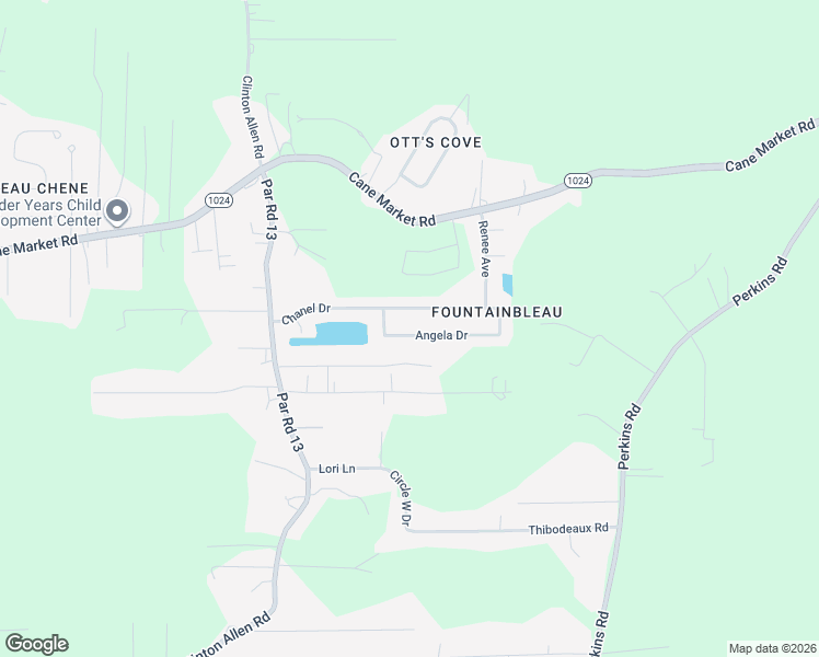 map of restaurants, bars, coffee shops, grocery stores, and more near 10079 Angela Drive in Denham Springs