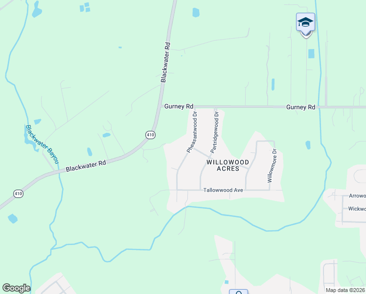 map of restaurants, bars, coffee shops, grocery stores, and more near 12143 Pheasantwood Drive in Baker