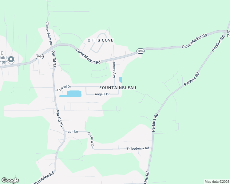 map of restaurants, bars, coffee shops, grocery stores, and more near 10175 Angela Drive in Denham Springs