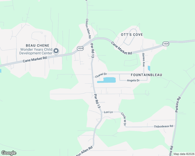 map of restaurants, bars, coffee shops, grocery stores, and more near 33841 Blake Court in Denham Springs