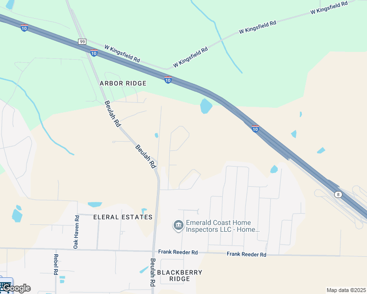 map of restaurants, bars, coffee shops, grocery stores, and more near 10000 Isaacs Lane in Pensacola