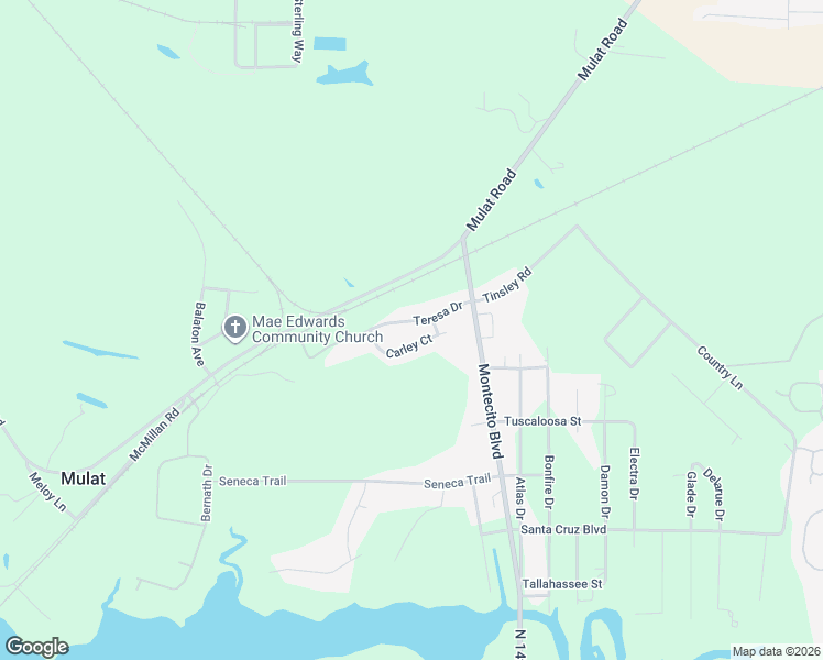 map of restaurants, bars, coffee shops, grocery stores, and more near 5085 Teresa Drive in Milton