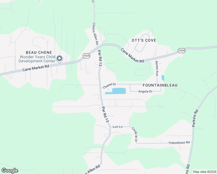 map of restaurants, bars, coffee shops, grocery stores, and more near 33841 Blake Court in Denham Springs