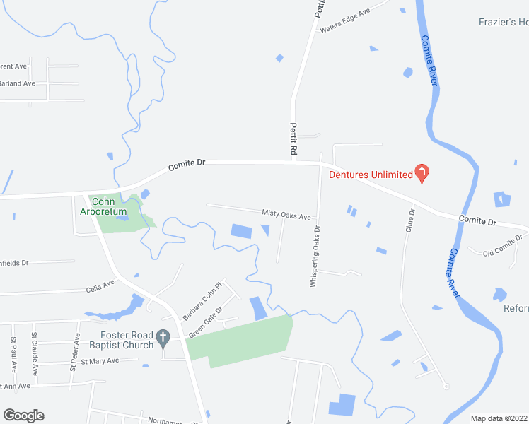 map of restaurants, bars, coffee shops, grocery stores, and more near 8032 Misty Oaks Avenue in Baker