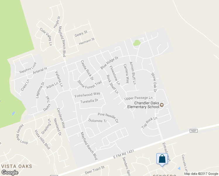 map of restaurants, bars, coffee shops, grocery stores, and more near 1005 Balanced Rock Place in Round Rock