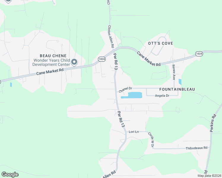 map of restaurants, bars, coffee shops, grocery stores, and more near 33739 Clinton Allen Road in Denham Springs