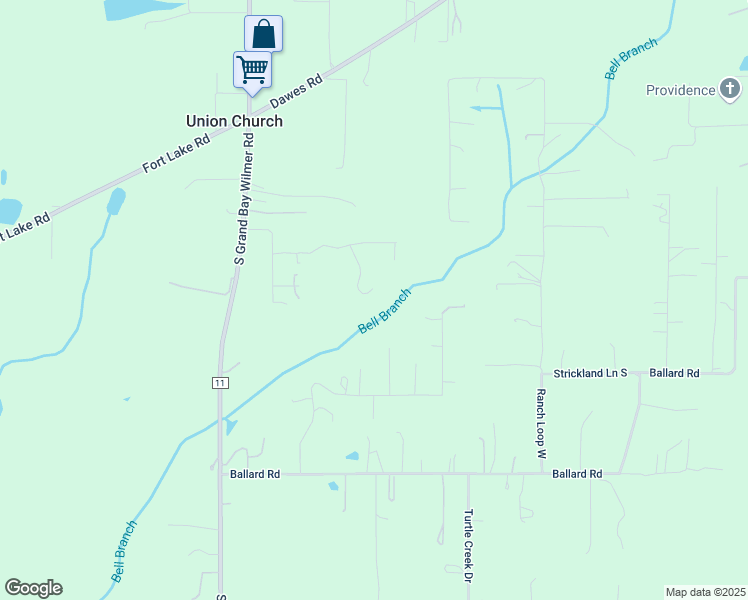 map of restaurants, bars, coffee shops, grocery stores, and more near 6350 Bell Creek Drive South in Grand Bay