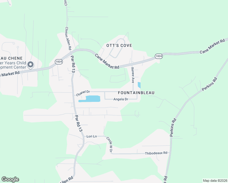 map of restaurants, bars, coffee shops, grocery stores, and more near 10079 Chanel Drive in Denham Springs