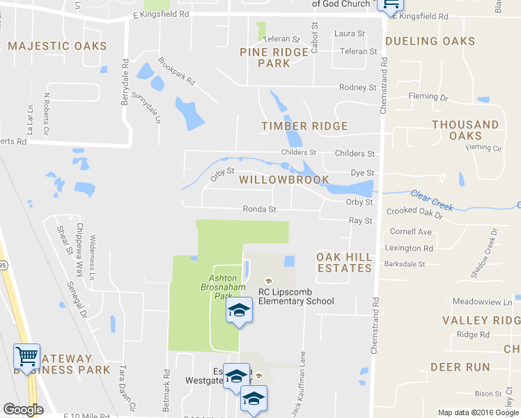 map of restaurants, bars, coffee shops, grocery stores, and more near 486 Ronda Street in Pensacola