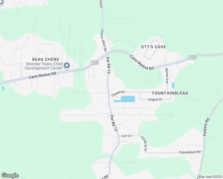 map of restaurants, bars, coffee shops, grocery stores, and more near 33830 Clinton Allen Road in Denham Springs