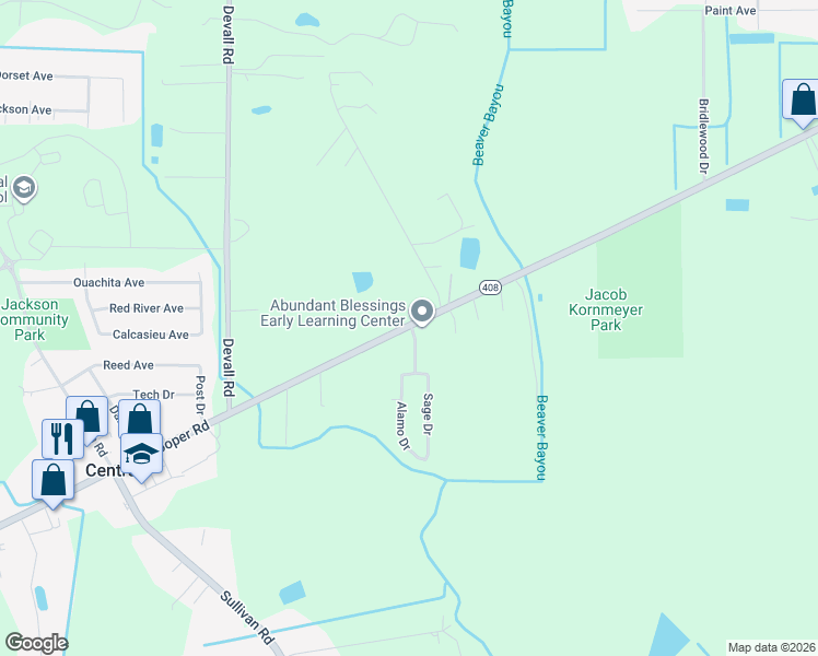 map of restaurants, bars, coffee shops, grocery stores, and more near 14732 Hooper Road in Baton Rouge