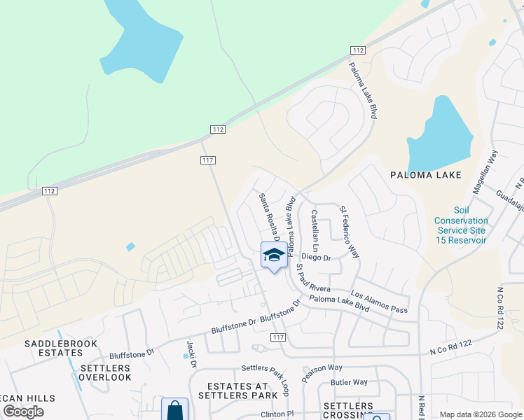 map of restaurants, bars, coffee shops, grocery stores, and more near 2952 Santa Rosita Drive in Round Rock