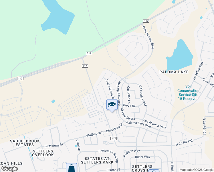 map of restaurants, bars, coffee shops, grocery stores, and more near 2952 Santa Rosita Drive in Round Rock