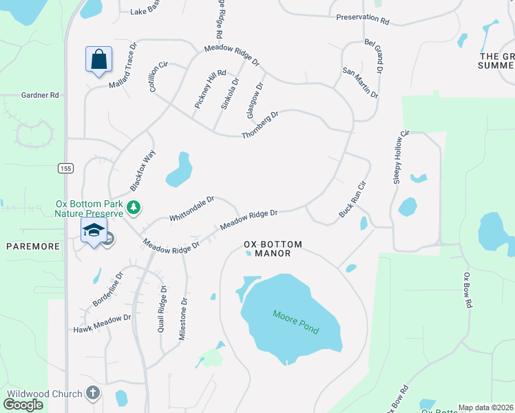 map of restaurants, bars, coffee shops, grocery stores, and more near 376 Meadow Ridge Drive in Tallahassee