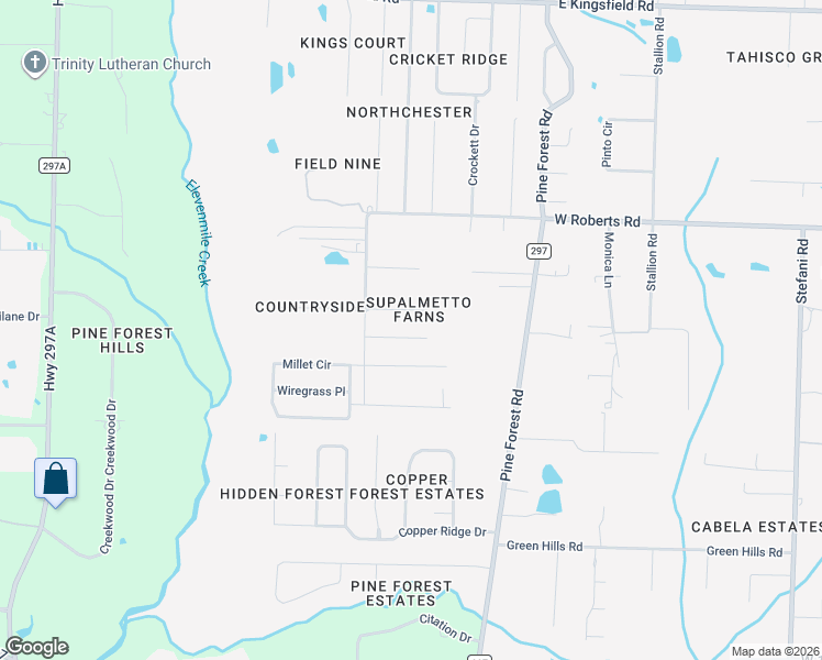 map of restaurants, bars, coffee shops, grocery stores, and more near 324 Forest Hills Drive in Gonzalez