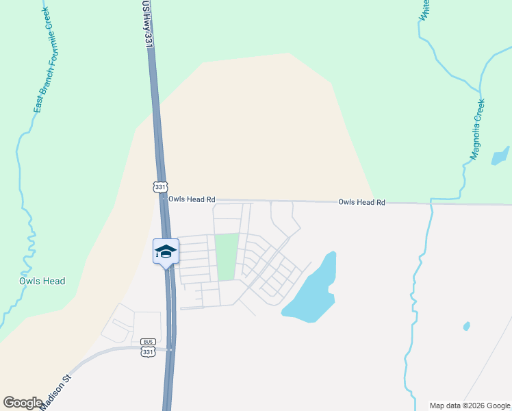 map of restaurants, bars, coffee shops, grocery stores, and more near 542 Staggerbush Street in DeFuniak Springs