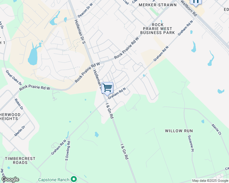 map of restaurants, bars, coffee shops, grocery stores, and more near 3706-3722 North Graham Road in College Station