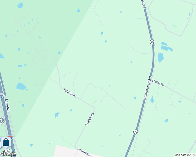 map of restaurants, bars, coffee shops, grocery stores, and more near 888 Tafelski Rd in New Waverly