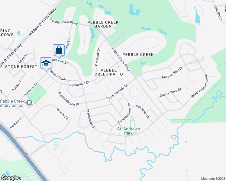 map of restaurants, bars, coffee shops, grocery stores, and more near 904 Royal Adelade Drive in College Station