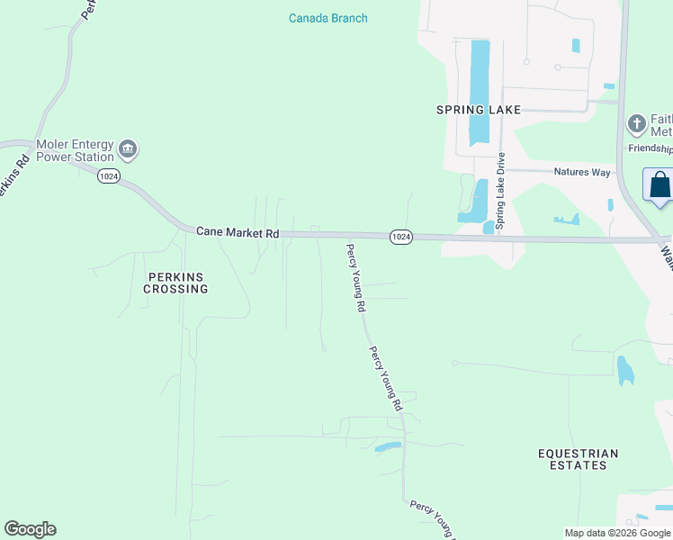 map of restaurants, bars, coffee shops, grocery stores, and more near 33810 Red Parham Road in Walker