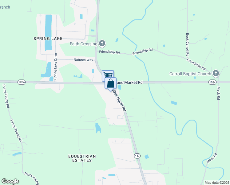 map of restaurants, bars, coffee shops, grocery stores, and more near 33819 Walker Road North in Walker