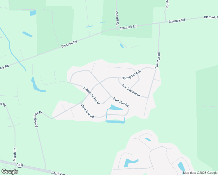 map of restaurants, bars, coffee shops, grocery stores, and more near 55430 Deer Run Road in Callahan