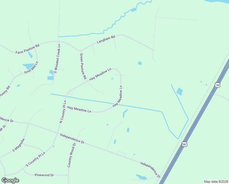 map of restaurants, bars, coffee shops, grocery stores, and more near 450 Hay Meadow Lane in Shepherd