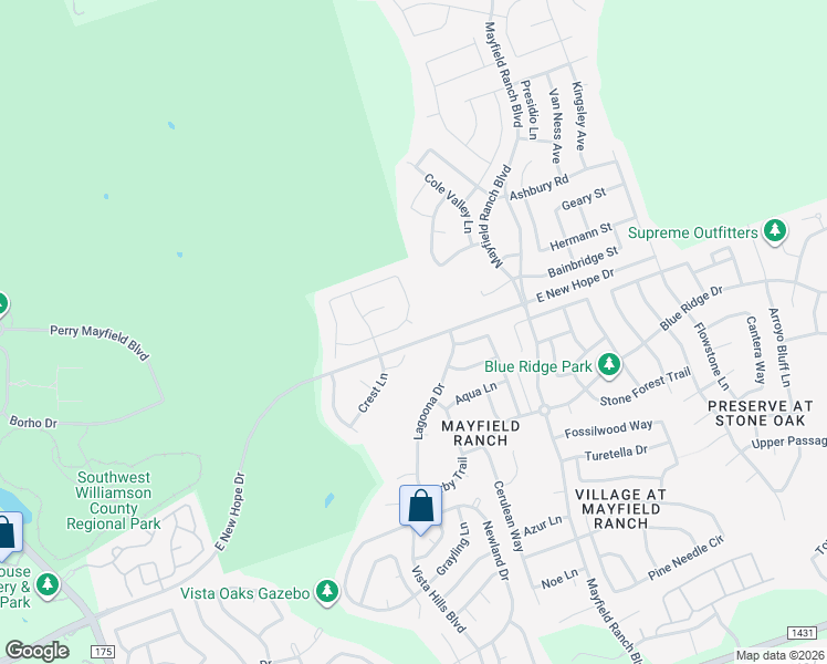 map of restaurants, bars, coffee shops, grocery stores, and more near 3984 Sapphire Loop in Round Rock