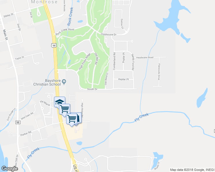 map of restaurants, bars, coffee shops, grocery stores, and more near 104 Oak Bend Court in Fairhope