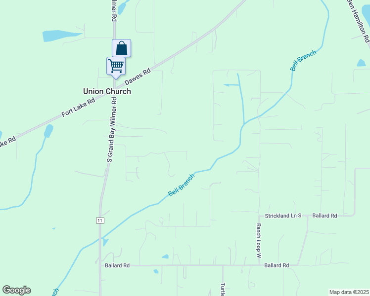 map of restaurants, bars, coffee shops, grocery stores, and more near 12476 Bell Creek Drive North in Grand Bay